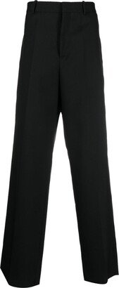 Straight-Leg Wool Trousers-AL