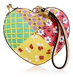 Embellished Patchwork Heart Crossbody