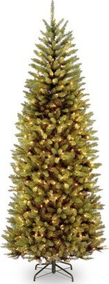 National Tree Company Pre-Lit LED Slim Kingswood Fir Artificial Christmas Tree Dual Color Lights