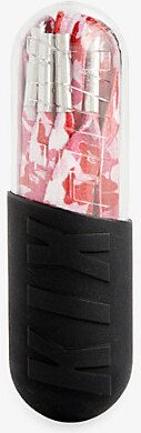 Mens Pink Camo Graphic-print Woven Shoelaces