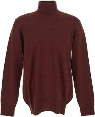 Pegaso Embroidered Turtleneck Jumper-AB