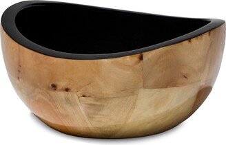 Burl Veneer Accent Bowl