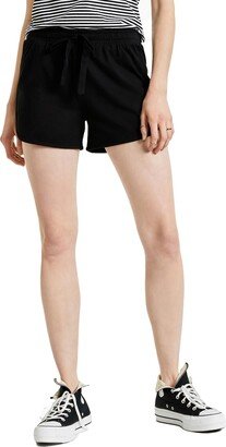 Plus Womens Cutaway Drawstring Casual Shorts