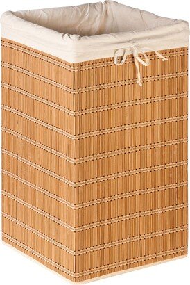 Square Bamboo Wicker Hamper-AA