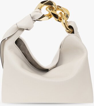 ‘Chain Hobo Small’ Shoulder Bag - Cream