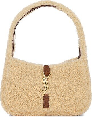 Mini Le 5 A 7 Mini Hobo Bag in Beige