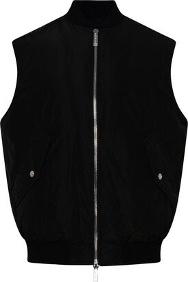 Zip-Up Sleeveless Gilet