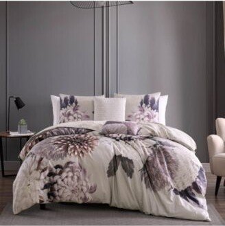 Bebejan Bloom Purple Bedding Reversible Comforter Set