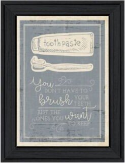 Brush Teeth By Misty Michelle Ready To Hang Framed Print Collection