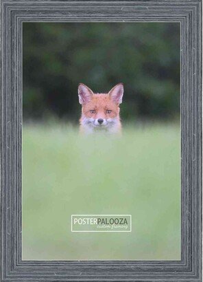 PosterPalooza 6x12 Rustic Complete Wood Picture Frame with UV Acrylic, Foam Board Backing, & Hardware