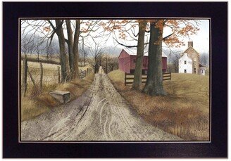 The Road Home by Billy Jacobs, Ready to hang Framed Print, Black Frame, 20