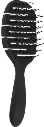 Unique Bargains Wet Hair Brush Speed Dry Hair Brush with Vented Design Vent Hair Brush for Women Men Black