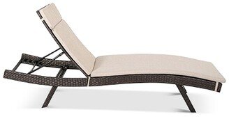 Holtan Outdoor Wicker Adjustable Chaise Lounge