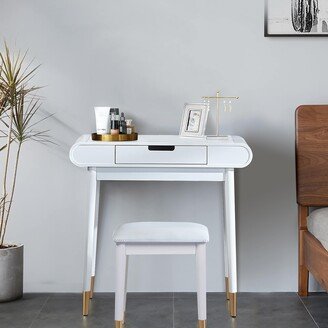 Wood Dress Table with stool