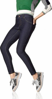 Essential Denim Leggings In Deep Indigo Wash