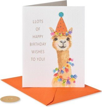 Party Hat Llama Card - PAPYRUS
