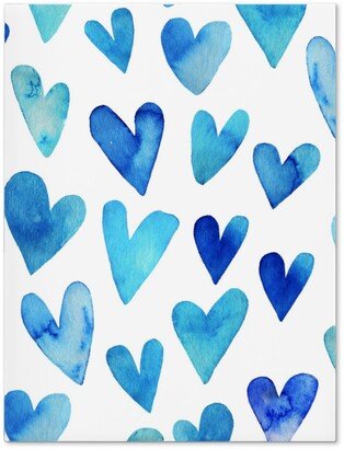 Journals: Blue Ombre Hearts - Blue Journal, Blue