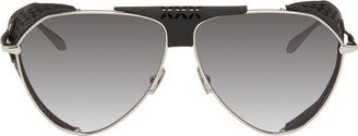 Silver & Black Pilot Sunglasses