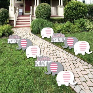Big Dot Of Happiness Pink Elephant - Lawn Decor - Outdoor Girl Party Yard Decor - 10 Pc