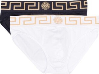 set of two Greca border briefs