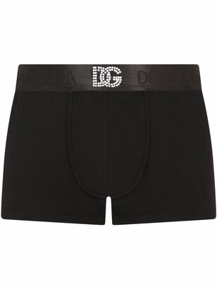 Embellished Logo-Waistband Briefs