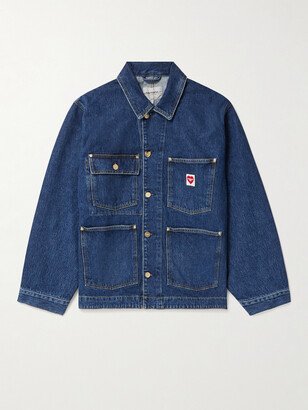 Nash Logo-Appliquéd Stone-Washed Denim Jacket