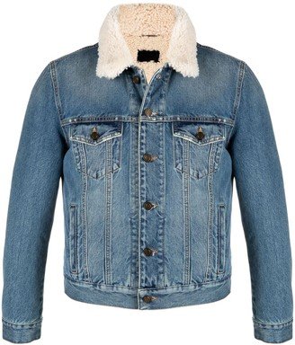 Shearling Lined Denim Jacket