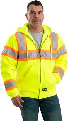 Berne Men's Big & Tall Hi Vis Class 3 Hooded Active Jacket