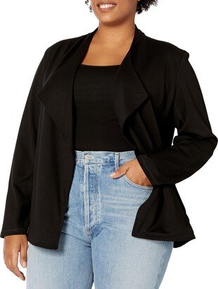 Women's Plus Size Drape Front Jacket-Jones