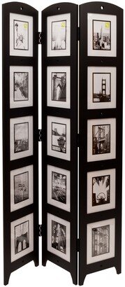 kieragrace KG Photo 3-Panel Room Divider - Black - 33