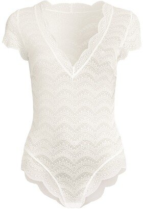 Karma Scalloped Lace Bodysuit