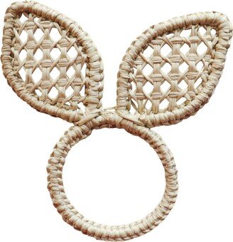 Bunny Napkin Ring Iraca/straw/Easter