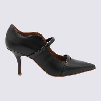 Black Leather Maureen Pumps