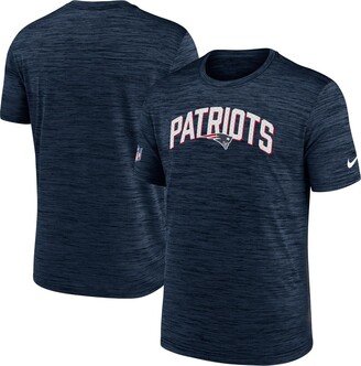 Men's Navy New England Patriots Velocity Athletic Stack Performance T-shirt