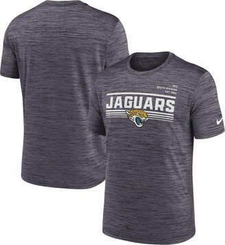 Men's Anthracite Jacksonville Jaguars Yardline Velocity Performance T-shirt