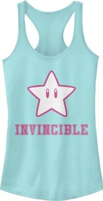 Junior's Super Star Invincible Racerback Tank Top - Cancun - Large