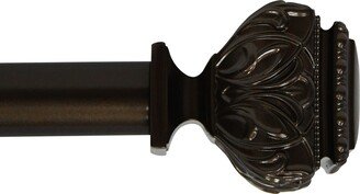 Peony Adjustable Single Curtain Rod 36