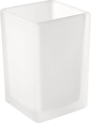 Frosty Glass Bathroom Tumbler White - Allure Home Creations