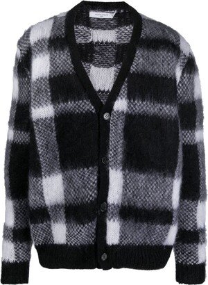 Check-Pattern Cardigan