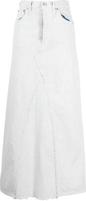 Denim Mid-Length Skirt