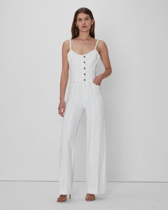 Bustier Jumpsuit In White