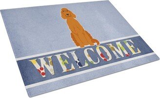 BB5645LCB Irish Setter Welcome Glass Cutting Board