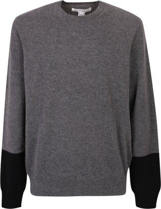 Two-Tone Knitted Jumper-AC