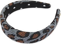 Alice Leopard Corduroy Headband-AA