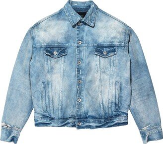 Padded Denim Jacket-AA