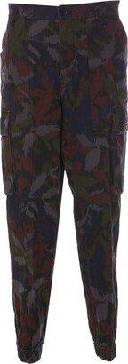 Ikat-Print Tapered Trousers