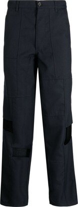 Panelled Cut-Out Cropped Trousers