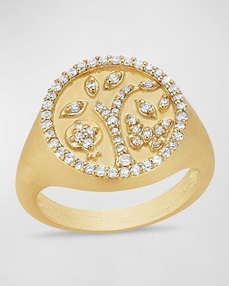 Tanya Farah 18K Yellow Gold Tree of Life Ring