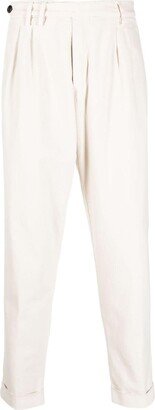 Pleated Cropped Trousers-AN