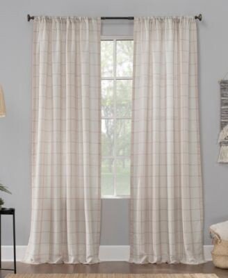 No. 918 Castille Farmhouse Plaid Semi Sheer Curtain Collection